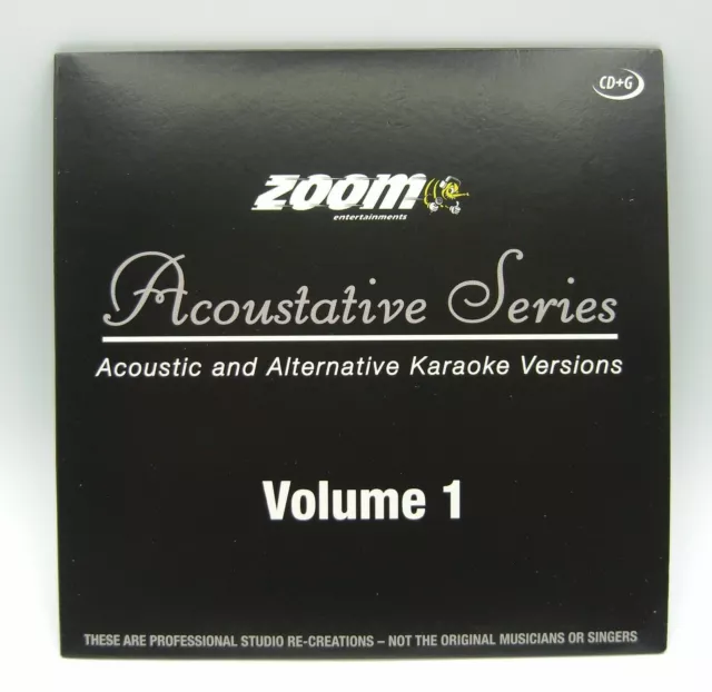 Zoom Karaoke Acoustative CD+G Disc - Acoustic & Alternative Karaoke Versions