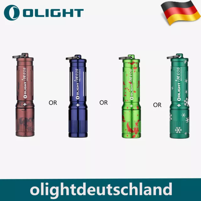 Olight i3E EOS Schlüsselbund Taschenlampe Schwarz AAA-Batterie 90 Lumen Neu