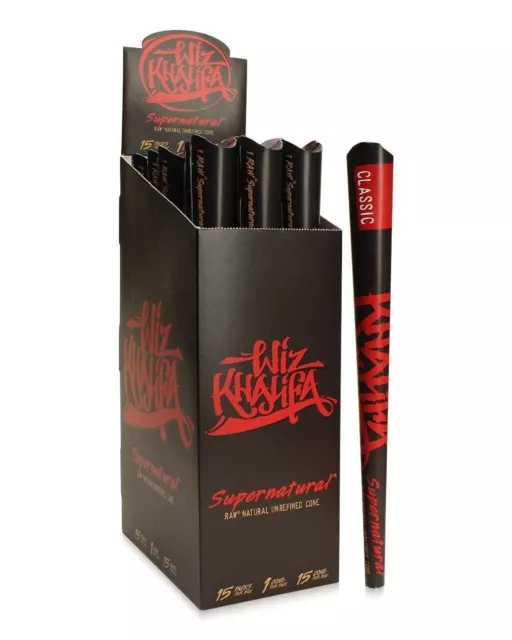 Raw X Wiz Khalifa Supernatural Cones Full Box Of 15 12" Cones (Limited Edition)