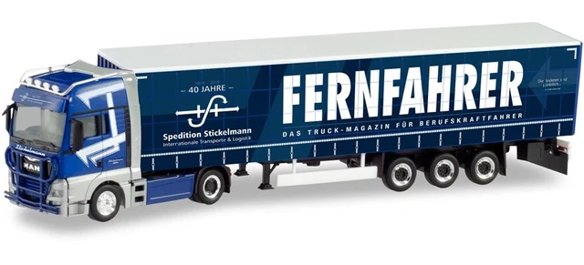 CAMION MAN TGX BENNE CONTAINER AVEC REMORQUE ORANGE CAMION MAN TGX BENNE