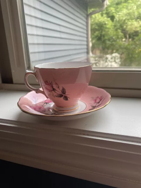 Colclough Bone China Pink Tea Cup & Saucer A2 & C3