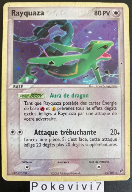 Carte Pokemon RAYQUAZA 22/107 Holo Bloc EX Deoxys FR