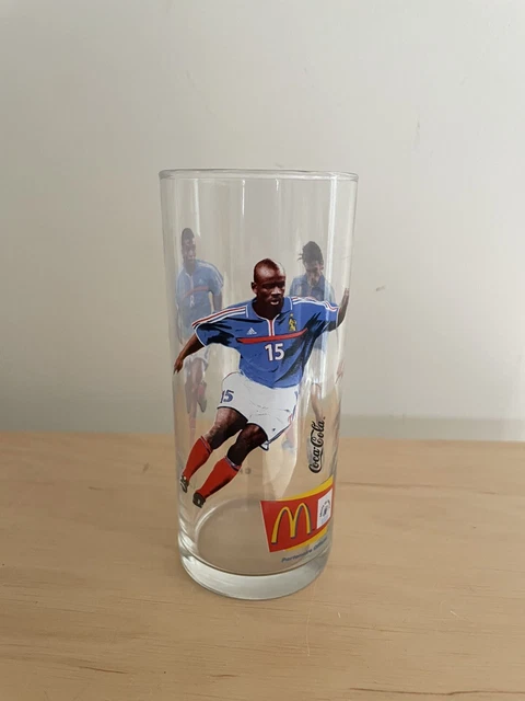 N9134 Glass Coca-Cola Equipe France Football 98 Desailly Pirès Thuram McDonald's