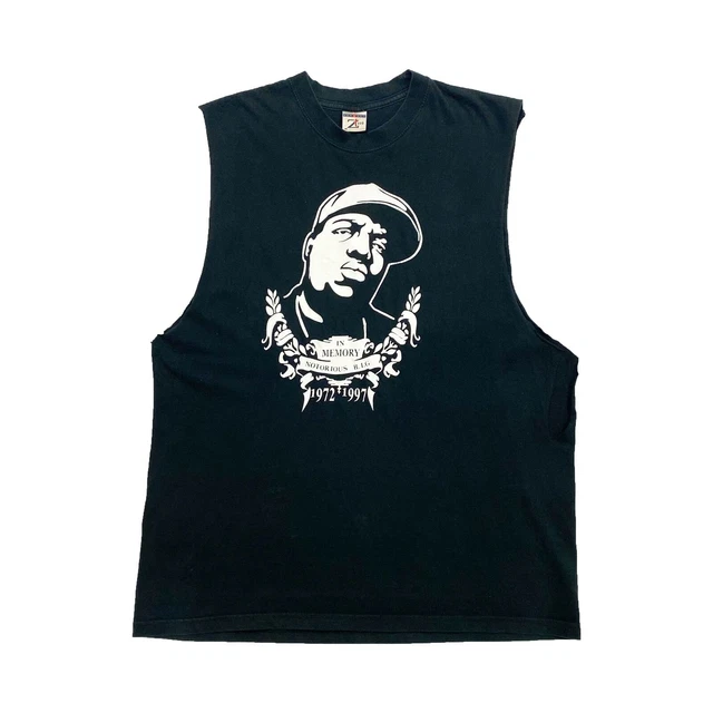 IN MEMORY OF Notorious B.I.G Vest | Vintage 90s Biggie Smalls Hip Hop ...