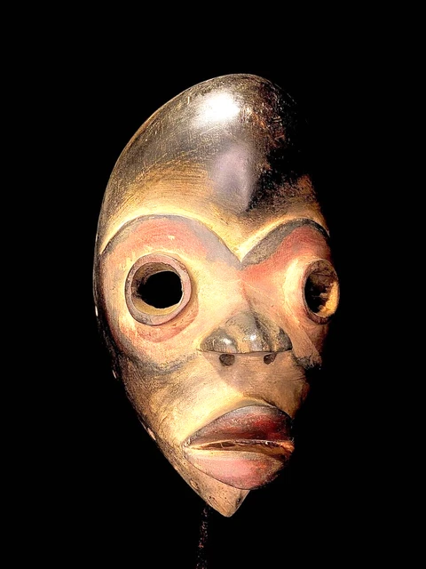 African Masks Antiques Tribal Face  Wooden Wall Decor Tribe Art Vintage Dan-5758