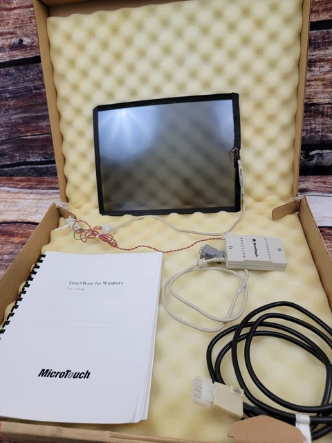 Megatouch Microtouch 3M 15" Tube CRT Touchscreen Interface Manual and Controller