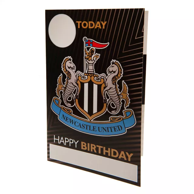 Newcastle United FC - Carte d'anniversaire avec autocollants (TA11282)