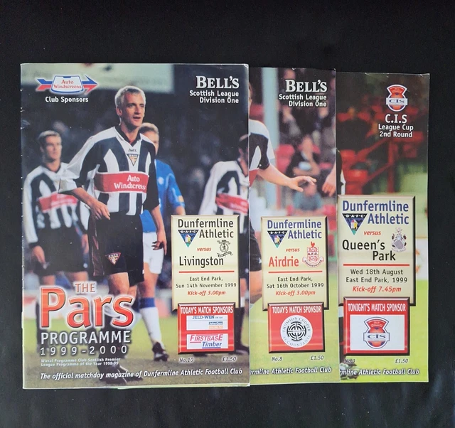 SCOTTISH FOOTBALL PROGRAMMES x3 £1.99 PicClick UK