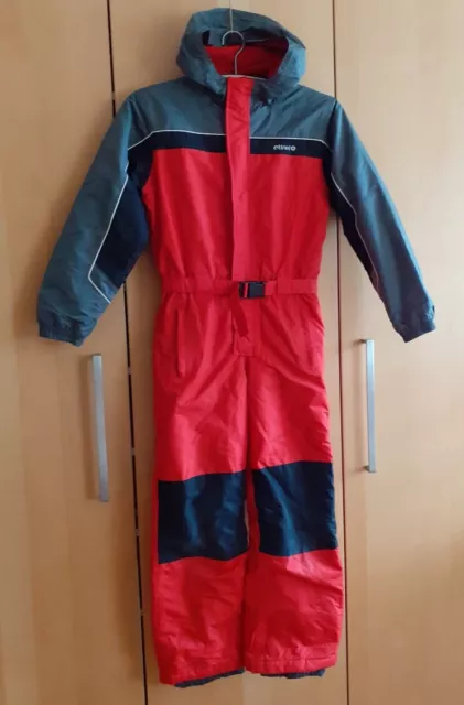 Etirel Skioverall /  Skianzug / Schneeanzug, Gr. 152, rot/grau/schwarz