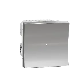 Wiser Unica - variateur poussoir - 2 fils - zigbee - alu - meca seul NU351530W