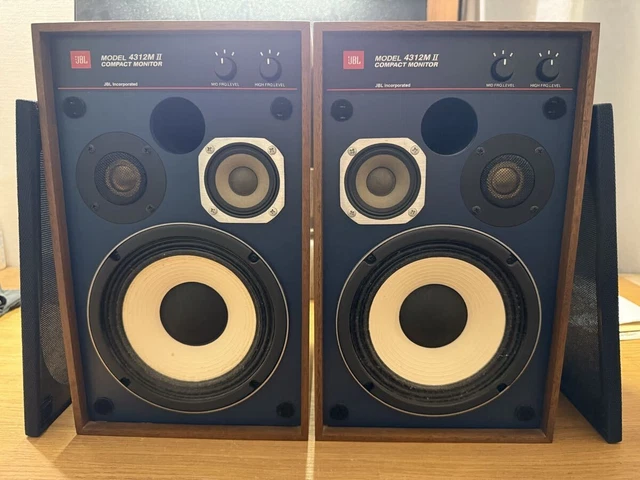 JBL 4312M II Compact Monitor Pair Set Tested Works Japan