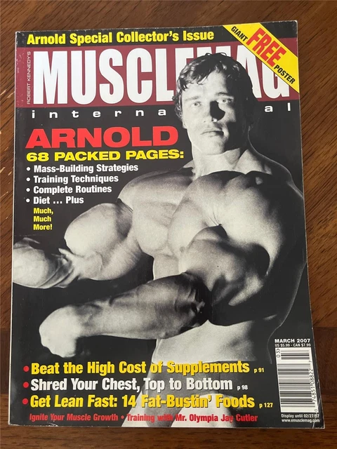 MUSCLE & FITNESS bodybuilding magazine ARNOLD SCHWARZENEGGER as CONAN 8