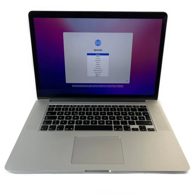 Apple MacBook Pro 11,4 A1398 15,4" i7 16 GB 256 GB unità di memoria a stato solido Monterey Intel Iris Pro 520