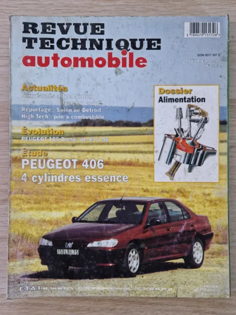 RTA revue technique AUTOMOBILE PEUGEOT 406 4 CYLINDRES ESSENCE N°592 1997