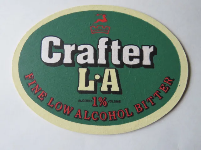Beer Pub Coaster ~ McMULLEN Brewery Low Alcohol 1% Bitter ~ Hertford, ENGLAND