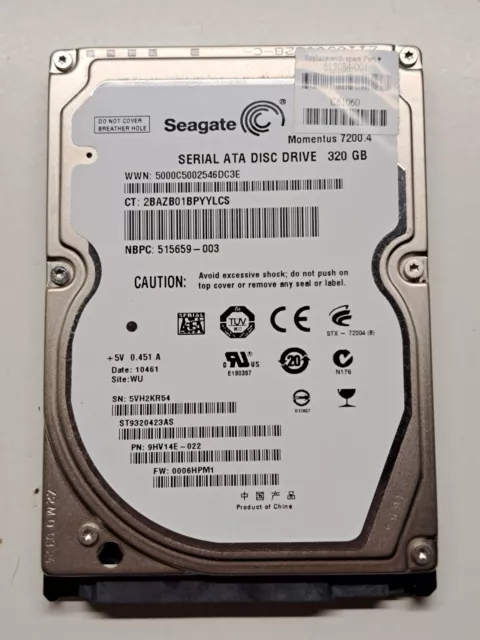 Seagate Momentus 7200.4 320GB