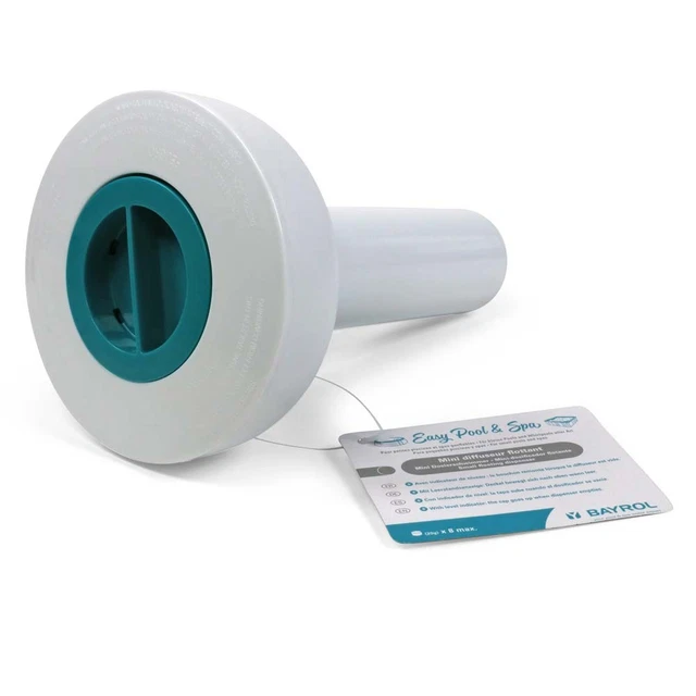BAYROL Mini Pool&Spa Mini Dosierschwimmer mit Leerstandsanzeige - ideal für die Auflösung von kleinen 20 g Chlor- oder Bromtabletten - regulierbare Dosieröffnung mit 5 Stufen