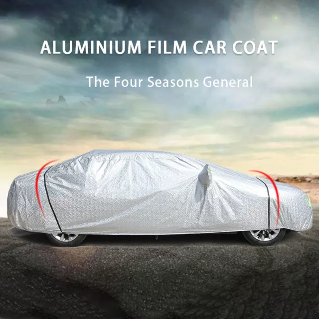 Large Car Cover Waterproof Aluminum UV Dust Hail Resitant Universal 5 Size 2
