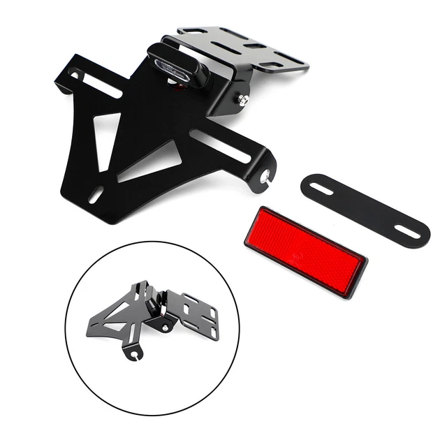Universal Motorcycle Adjustable Angle License Number Plate Frame Holder Bracket'