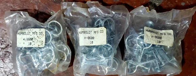 NEW!! Vintage Mohr Pinchcock Clamps-Humboldt Mfg Co. Still SEALED! 10 Pack!