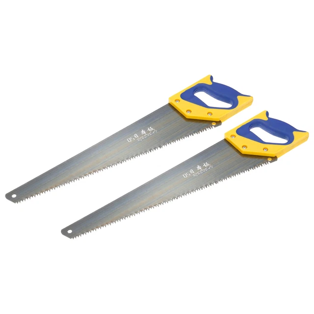 17" Professional Hand Panel Saw with Straight Blade D-shaped Plastic Handle,2pcs