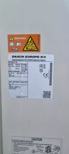 Daikin Air Conditioning REYQ8U7Y1B 2023 VRV 1V Heat Pump Manufactured AUG 23 NEW 2