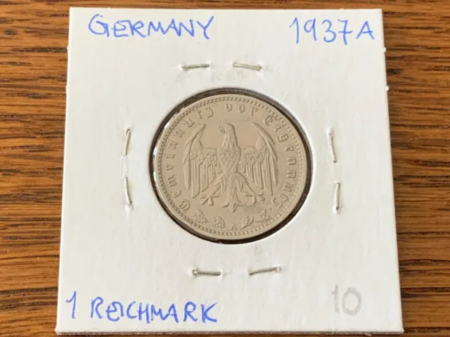 Germany 1 Mark 1937A - Nice Coin