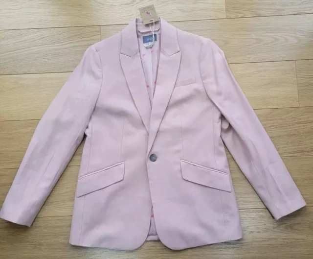 BNWT Ladies JOULES Polly Blazer Jacket Lined SIZE 10 - Pale Pink