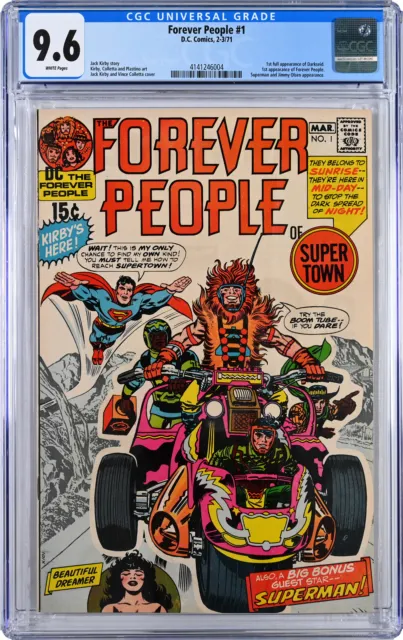 Forever People #1 DC Comics 1971 - 1st Appearance Darkseid! CGC 9.6 White Pages