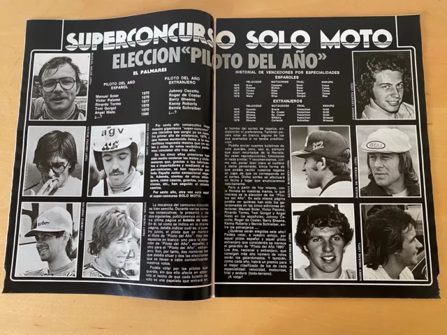 VINTAGE - Magazine SOLO MOTO Revista - Nº 266 - 11 diciembre 1980 - Español 2