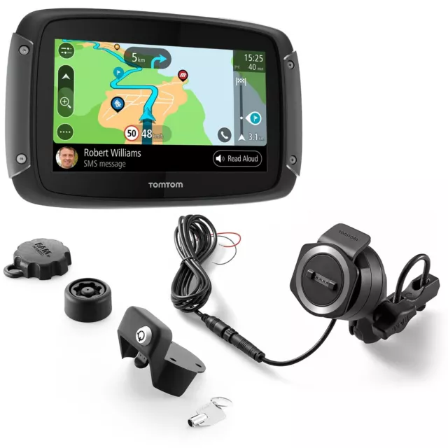 TomTom Rider 550 World Premium-Pack Motorrad Navigation mit Diebstahlsicherung