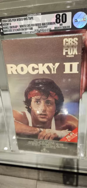 ROCKY 2 Part II Stallone VHS CBS FOX Watermarks Factory Sealed