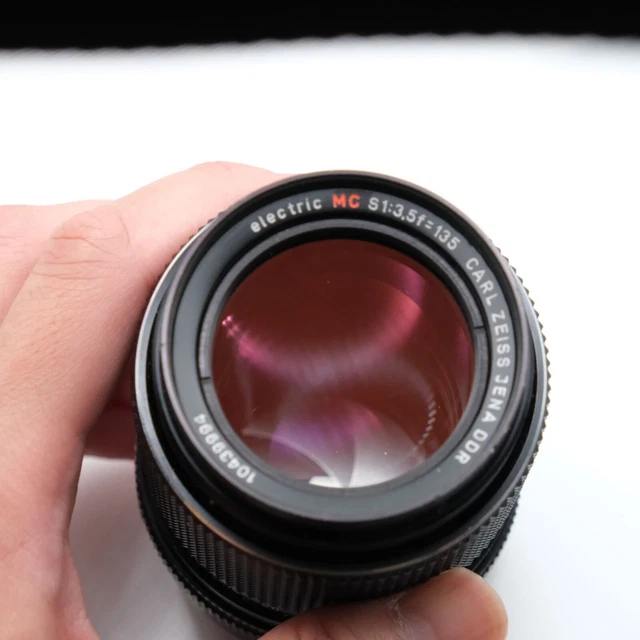 Objectif AUS Jena 135mm F/4 Pour Exakta/Exa - Téléobjectif Manuel, Bon état