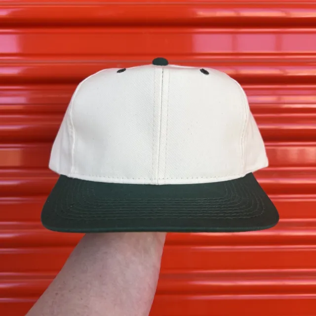 Vintage YoungAn Snapback 2 Tone Green/White Twill Very Rare