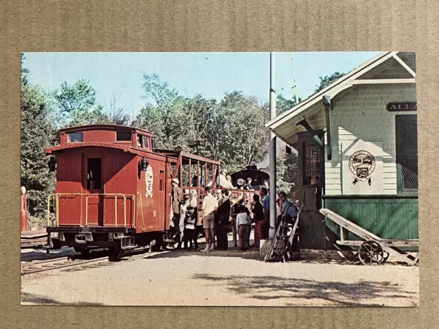 Postcard Farmingdale NJ Pine Creed Railroad Train Caboose Monmouth County