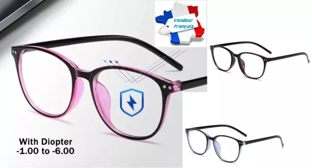 Lunettes vue Myopie Myopathie Presbytie -1.00 à -4.00 +1.00 à +4.00 Homme Femme