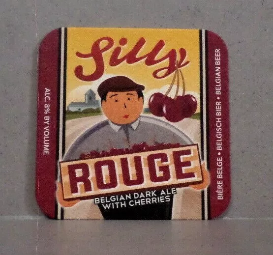 Sous bock SILLY ROUGE / BIERE BELGE / BRASSERIE DE SILLY PROVINCE HAINAULT