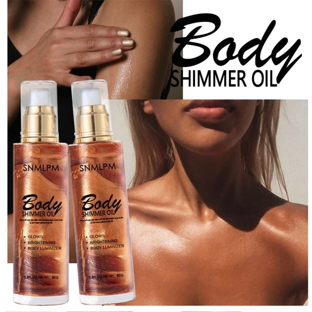 Face & Body Body Shimmer Oil Waterproof Liquid Body Highligther  Face & Body