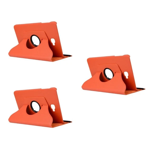 3 stücke Premium PU-Leder 360 rotierende Ständer-Gehäuse-Abdeckung für Tab a