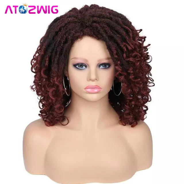 HEADBAND WIG BRAIDED Wigs for Black Women 14 Goddess Curl Faux Locs  Dreadlocks $84.99 - PicClick