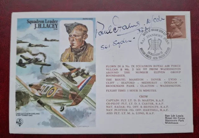 Battle Of Britain Paul Farnes Signed First Day Cover FDC RAF Pilot