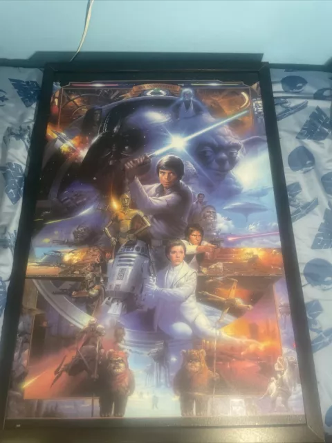 Star Wars 30th Anniversary Lucas Films Tsuneo Sanda 1997 Textured Framed Print