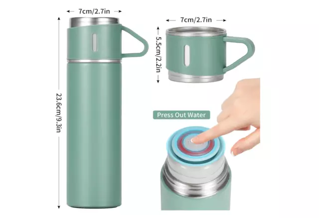 Thermos Flask Travel Mug - Premium Hydration on the Go (Random shade) 2