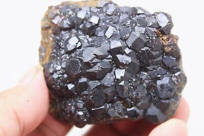 black Melanite Garnet Crystal Specimen from San Benito County, California la2