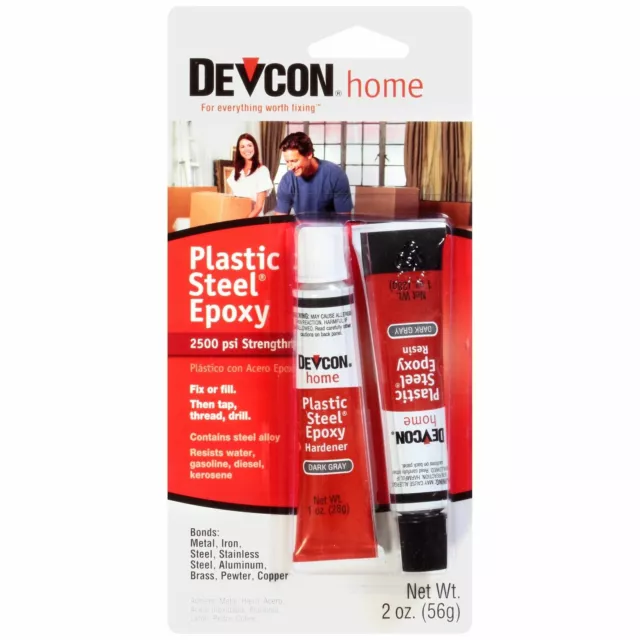 Devcon Plastic Steel Metal Epoxy High Strength Cold Weld Epoxy Bond Repair DS-5