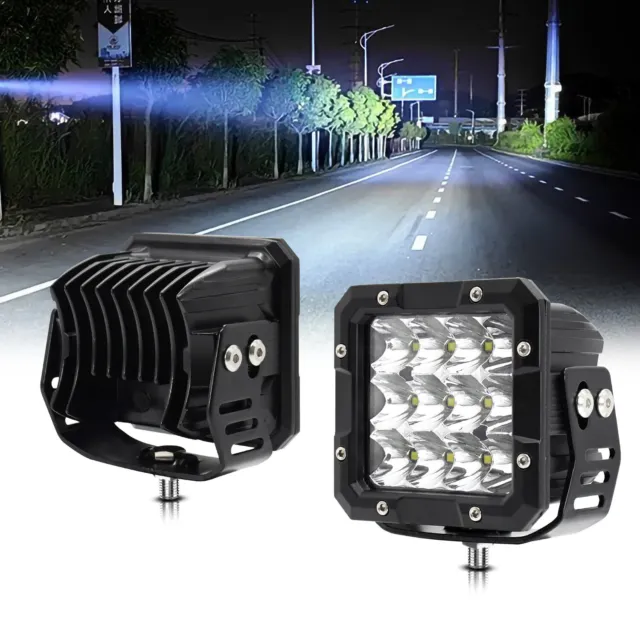 1Pcs 5in LED Light For Car LED Headlight E15 Work Driving Lamp 100W Waterproof
