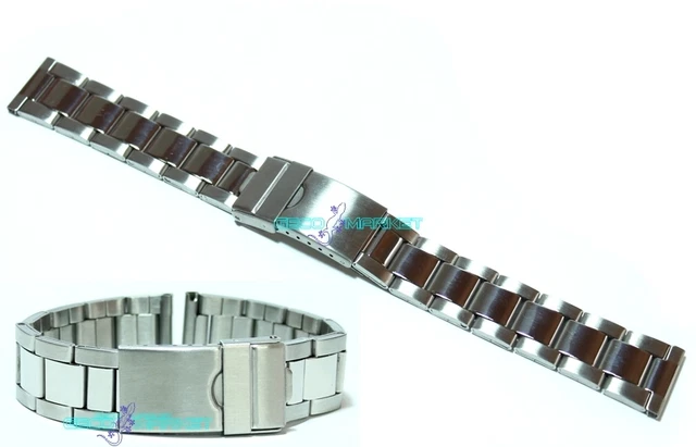 Cinturino Orologio In Acciaio BRACCIALE OYSTER ACCIAIO INOX CURVO 22mm
