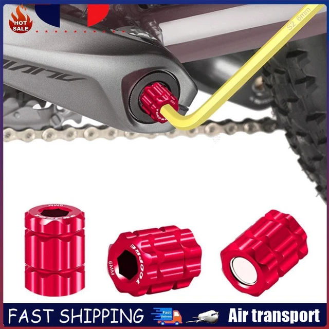 Outil Vélo Multifonction Clé Pédalier Vélo Multifonction 6 En 1 Buaak - Alliage Aluminium - Extracteur Manivelle - Outil Réparation Outil Démontage Manivelle Vélo