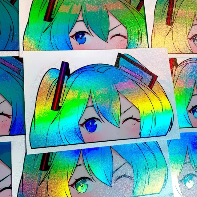Hatsune Miku Anime Girl Cute Sticker Vinyl Decal Laptop Car Stickers Kawaii