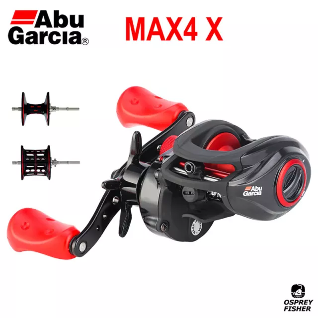 Abu Garcia MAX4 X Baitcasting Fishing Reel 6.4:1 4/1BB High Speed Fishing Reel